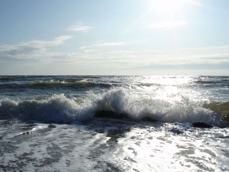 Landschaft,Wasser,Sea,Sun,Waves