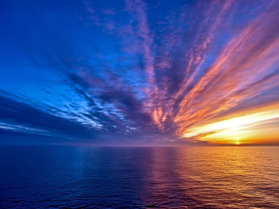 Sea,Landschaft,Sunset