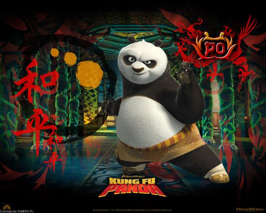 Cartoon,Panda Kung-Fu,Pandas