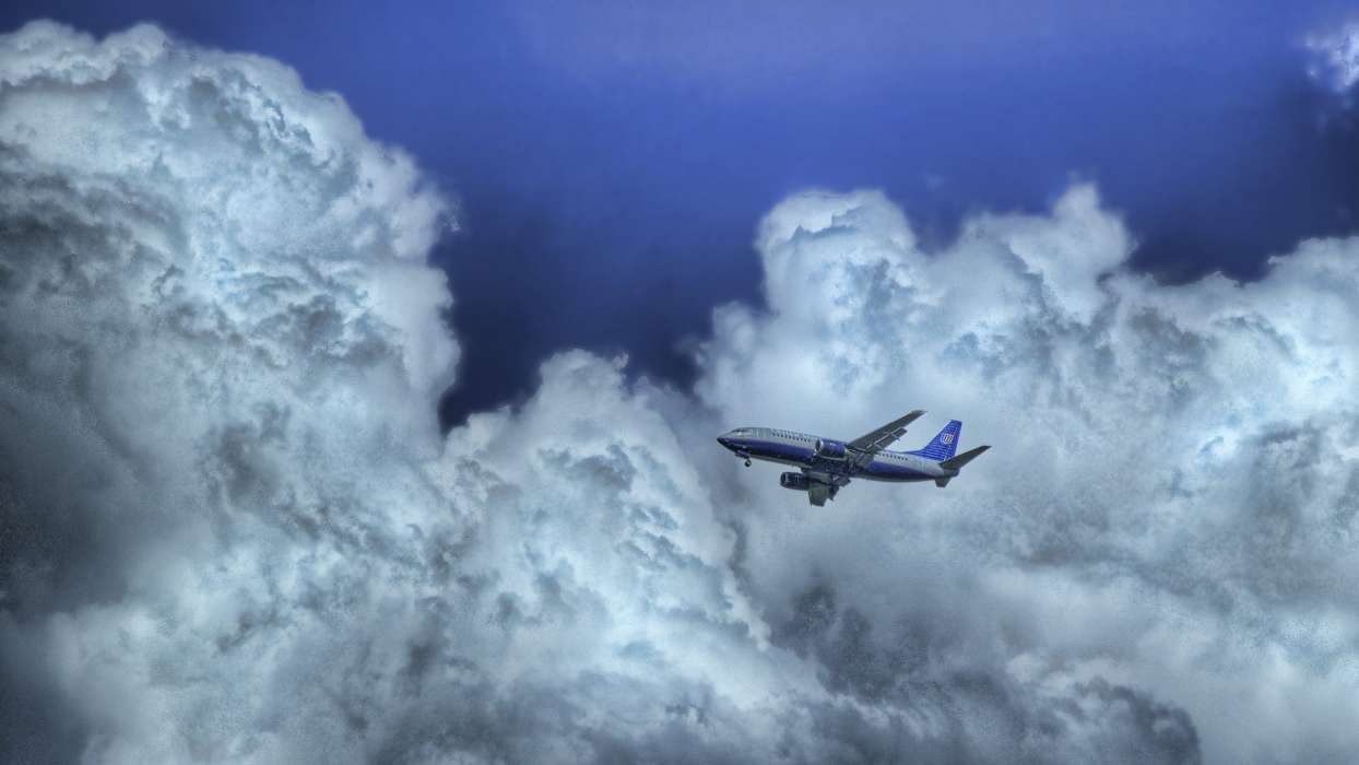 Transport,Sky,Clouds,Flugzeuge