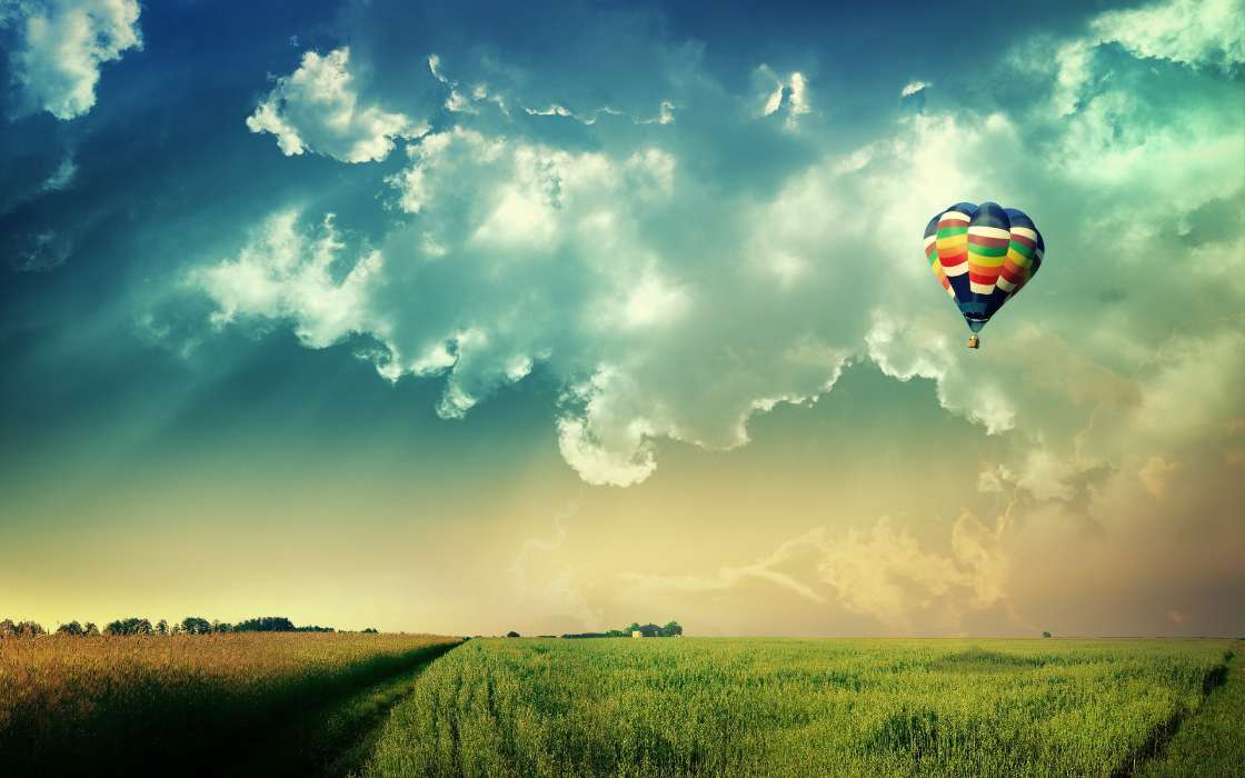 Landschaft,Sky,Luftballons