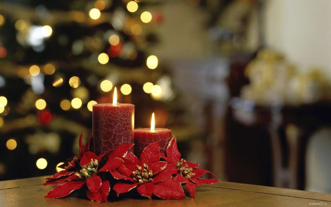 Feiertage,Neujahr,Weihnachten,Kerzen