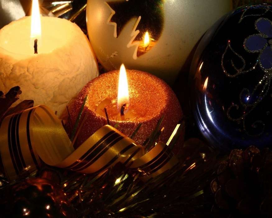 Feiertage,Neujahr,Kerzen