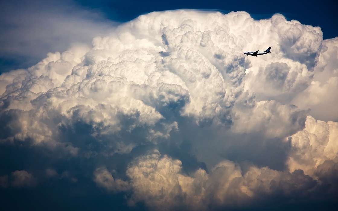 Transport,Landschaft,Clouds,Flugzeuge