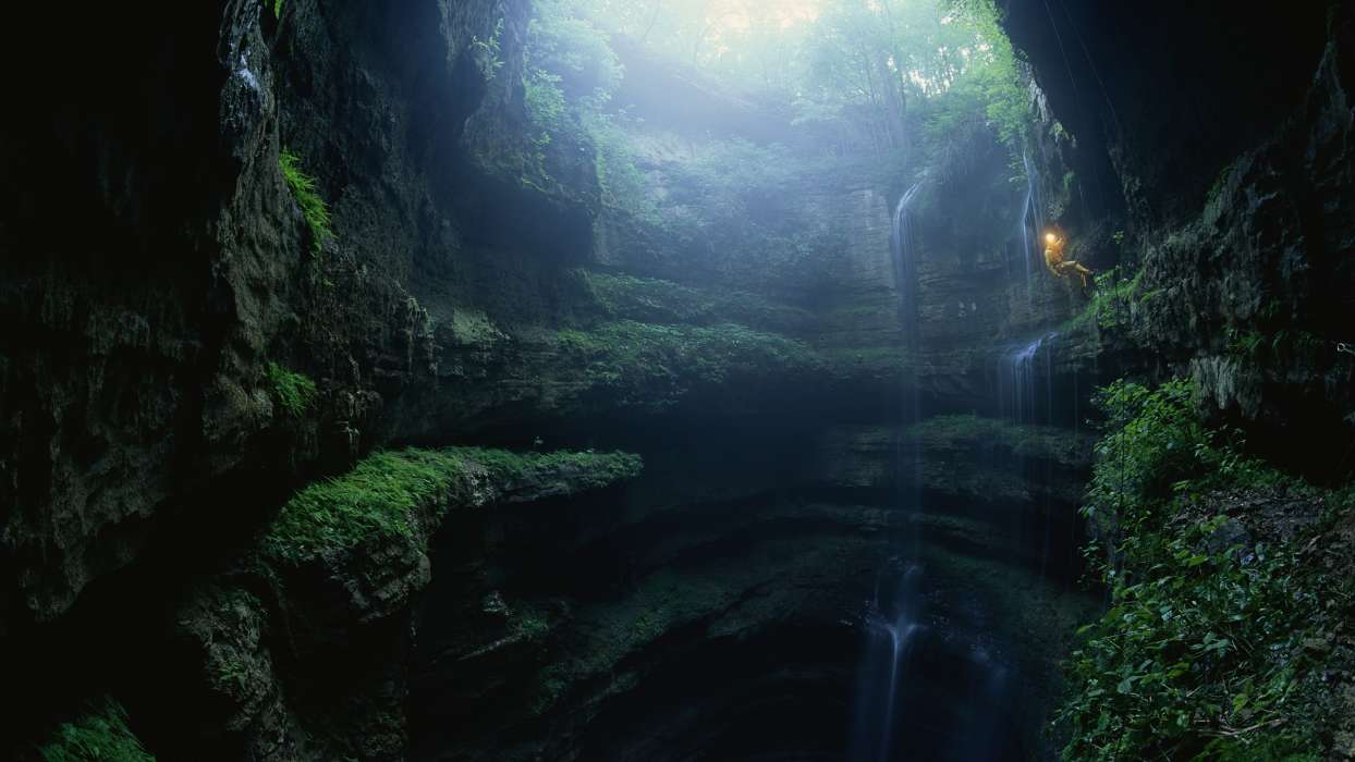 Landschaft,Caves,Wasserfälle