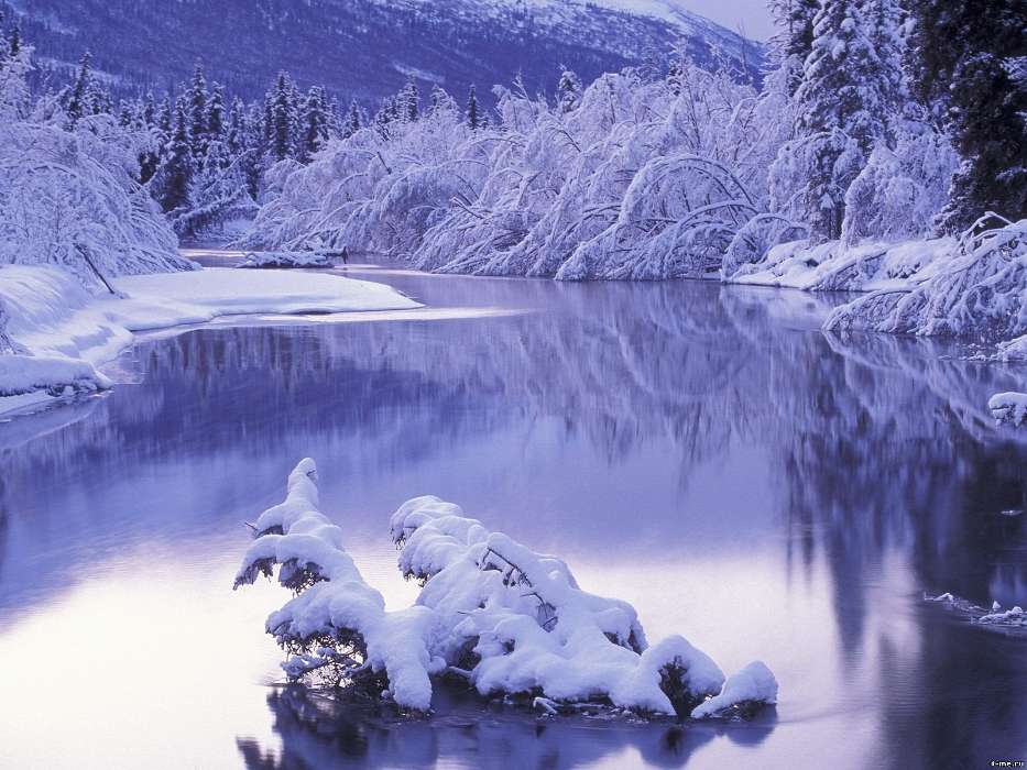 Landschaft,Winterreifen,Flüsse