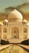Lade kostenlos Hintergrundbilder Taj Mahal,Architektur,Landschaft für Handy oder Tablet herunter.