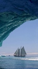 Lade kostenlos Hintergrundbilder Eisberge,Yachts,Landschaft für Handy oder Tablet herunter.