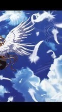 Lade kostenlos 320x480 Hintergrundbilder Anime,Mädchen,Engel für Handy oder Tablet herunter.