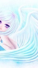 Lade kostenlos 240x320 Hintergrundbilder Anime,Mädchen,Engel für Handy oder Tablet herunter.