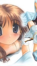 Lade kostenlos 320x480 Hintergrundbilder Anime,Mädchen für Handy oder Tablet herunter.