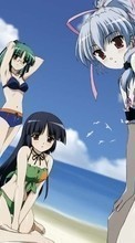 Lade kostenlos Hintergrundbilder Anime,Mädchen,Strand für Handy oder Tablet herunter.