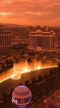 Landschaft,Städte,Architektur,Eiffelturm,Brunnen,Las Vegas für HTC Dream