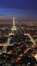 Lade kostenlos Hintergrundbilder Landschaft,Städte,Übernachtung,Architektur,Paris,Eiffelturm für Handy oder Tablet herunter.