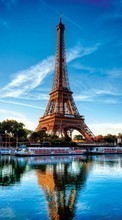 Lade kostenlos Hintergrundbilder Landschaft,Flüsse,Architektur,Paris,Eiffelturm für Handy oder Tablet herunter.