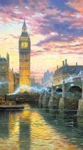 Landschaft,Städte,Flüsse,Architektur,Malereien,London für HTC One mini