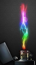 Lade kostenlos 1080x1920 Hintergrundbilder Hintergrund,Kunst,Feuer,Regenbogen für Handy oder Tablet herunter.