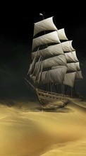 Transport,Kunst,Schiffe,Sand,Wüste für Sony Ericsson txt pro