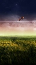 Lade kostenlos 1080x1920 Hintergrundbilder Landschaft,Grass,Felder,Sky,Kunst für Handy oder Tablet herunter.