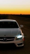 Lade kostenlos Hintergrundbilder Transport,Auto,Sunset,Mercedes für Handy oder Tablet herunter.