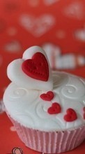Lade kostenlos Hintergrundbilder Lebensmittel,Herzen,Dessert,Liebe,Valentinstag für Handy oder Tablet herunter.