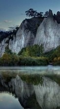 Landschaft,Flüsse,Bäume,Mountains für Sony Ericsson C510