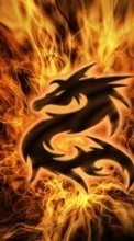 Lade kostenlos Hintergrundbilder Hintergrund,Logos,Dragons,Feuer für Handy oder Tablet herunter.