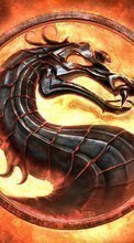 Lade kostenlos Hintergrundbilder Spiele,Logos,Dragons,Feuer,Mortal Kombat für Handy oder Tablet herunter.