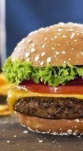 Lade kostenlos Hintergrundbilder Lebensmittel,Hamburger für Handy oder Tablet herunter.
