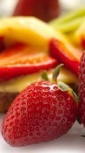 Lade kostenlos Hintergrundbilder Lebensmittel,Erdbeere für Handy oder Tablet herunter.