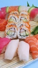 Lade kostenlos Hintergrundbilder Lebensmittel,Sushi für Handy oder Tablet herunter.