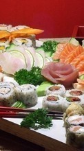 Lade kostenlos 800x480 Hintergrundbilder Lebensmittel,Sushi für Handy oder Tablet herunter.
