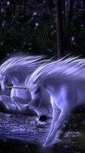 Lade kostenlos Hintergrundbilder Unicorns,Fantasie für Handy oder Tablet herunter.
