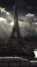 Lade kostenlos Hintergrundbilder Spiele,Fallout,Eiffelturm für Handy oder Tablet herunter.