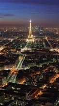 Lade kostenlos Hintergrundbilder Paris,Eiffelturm,Landschaft,Städte,Übernachtung für Handy oder Tablet herunter.
