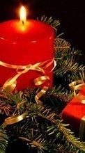 Lade kostenlos Hintergrundbilder Feiertage,Neujahr,Tannenbaum,Weihnachten,Kerzen für Handy oder Tablet herunter.