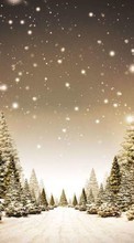 Lade kostenlos Hintergrundbilder Landschaft,Winterreifen,Schnee,Tannenbaum für Handy oder Tablet herunter.