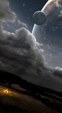 Fantasie,Universum,Landschaft,Planets für Samsung Galaxy S
