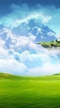 Lade kostenlos Hintergrundbilder Landschaft,Fantasie,Felder,Sky,Clouds für Handy oder Tablet herunter.