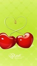 Lade kostenlos Hintergrundbilder Obst,Kirsche,Herzen,Liebe,Bilder,Berries für Handy oder Tablet herunter.