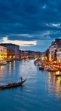Lade kostenlos Hintergrundbilder Venedig,Landschaft,Städte,Boote für Handy oder Tablet herunter.
