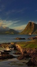 Lade kostenlos Hintergrundbilder Mountains,Sea,Landschaft für Handy oder Tablet herunter.
