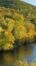 Lade kostenlos Hintergrundbilder Herbst,Landschaft,Flüsse,Mountains für Handy oder Tablet herunter.
