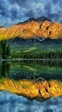 Lade kostenlos Hintergrundbilder Mountains,Seen,Landschaft für Handy oder Tablet herunter.