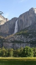 Lade kostenlos Hintergrundbilder Mountains,Landschaft,Wasserfälle für Handy oder Tablet herunter.