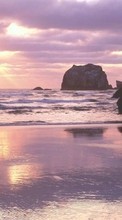 Lade kostenlos Hintergrundbilder Landschaft,Wasser,Sunset,Stones,Sea,Sun,Strand für Handy oder Tablet herunter.