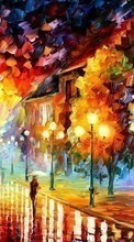 Lade kostenlos 1024x768 Hintergrundbilder Landschaft,Herbst,Malereien für Handy oder Tablet herunter.