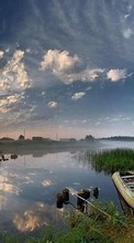 Landschaft,Flüsse,Sky,Boote für Sony Ericsson W205