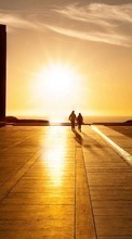 Landschaft,Menschen,Sunset,Sun für Samsung Galaxy S Advance