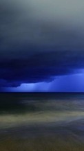 Lade kostenlos Hintergrundbilder Blitz,Sea,Landschaft für Handy oder Tablet herunter.